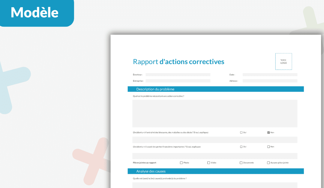 Rapport d’actions correctives