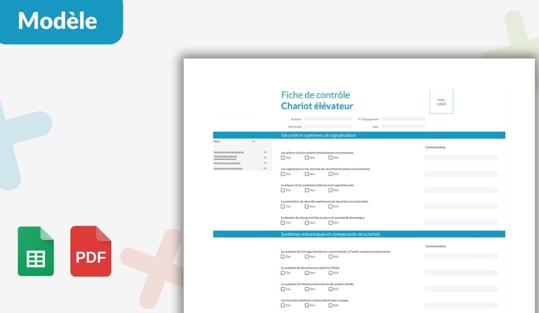 Fiche de contrôle Chariot élévateur